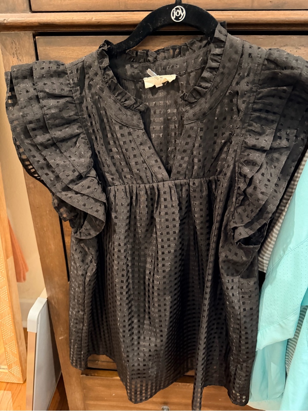 Like new Entro Sz L grid top - Picture 2 of 2